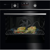 AEG GA5PB50FAB 59.5cm Built-In Electric Oven Gloss Black