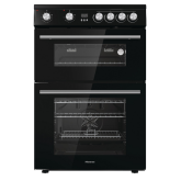 Hisense HDE3211BBUK Double Oven Cooker 60cm Ceramic Hob