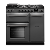 Rangemaster AURA90DFP Duel Fuel Cooker Slate Onyx Trim