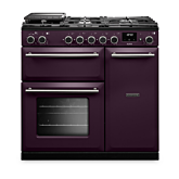 Rangemaster AURA90DFP Dual Fuel Cooker Plum 90cm