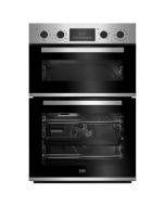 Beko CDFY22309X 60cm Built In High Specification RecycledNet Double Oven - Stainless Steel