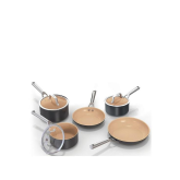 Ninja CW95000UK Ceramic Coated Cookware 5-Piece Set - Apricot & Grey