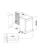 Hotpoint H2FHL626UK Full Size Dishwasher