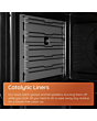 Hotpoint HTE5VCB Double Oven Electric Cooker 50cm Black
