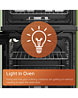 Hotpoint HTE5VCB Double Oven Electric Cooker 50cm Black