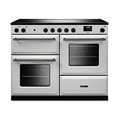 Rangemaster AURO110EI 110cm Induction Cooker White Onyx