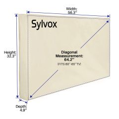 Sylvox OT65A1 Waterpoor Outdoor TV Cover for 60-65" TVs