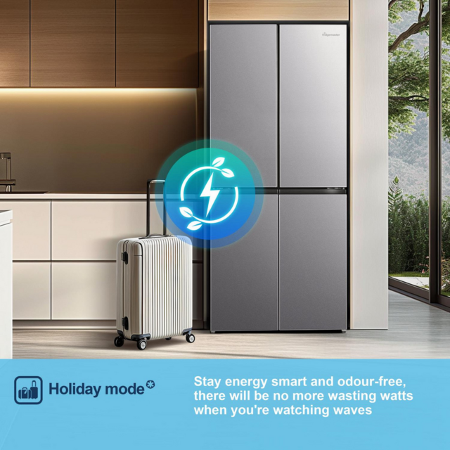 Fridgemaster MQ79395ES 79.4cm No Frost Fridge Freezer