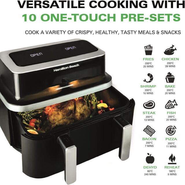 Hamilton Beach HB700VCGS Air Fryer 9 Litre