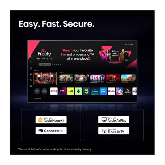 Hisense 40A4STUK 40inch Full HD LED Smart TV Black