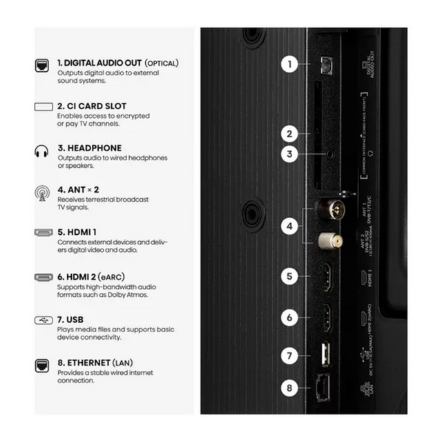 Hisense 40A4STUK 40inch Full HD LED Smart TV Black