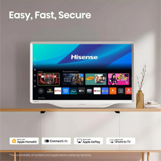Hisense 43S5QTUK 43-inch Hi-QLED Ultra HD TV White