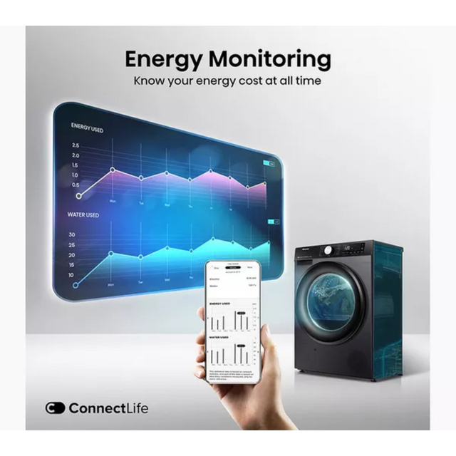 Hisense DH3S802BB3 8kg Heat Pump WiFi Tumble Dryer