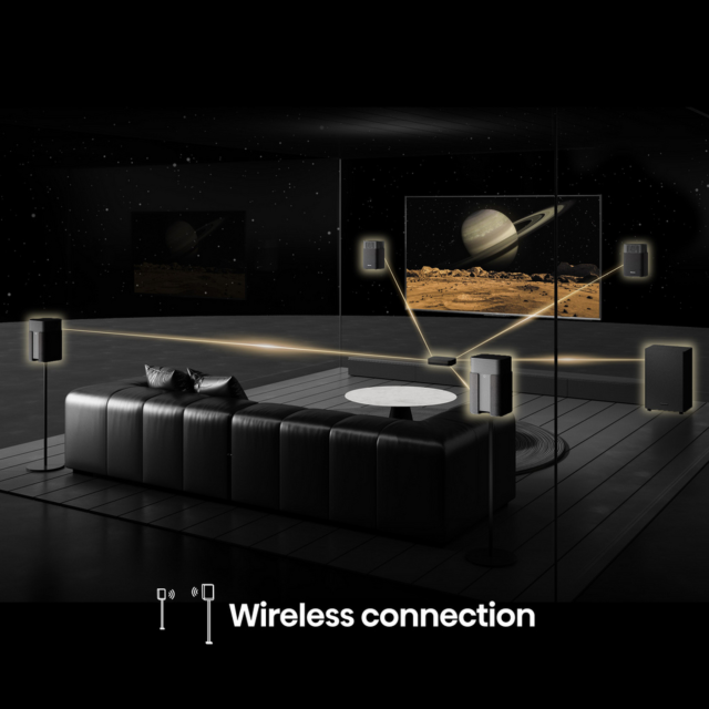 Hisense HT Saturn Wireless 4.1.2ch Soundbar Black