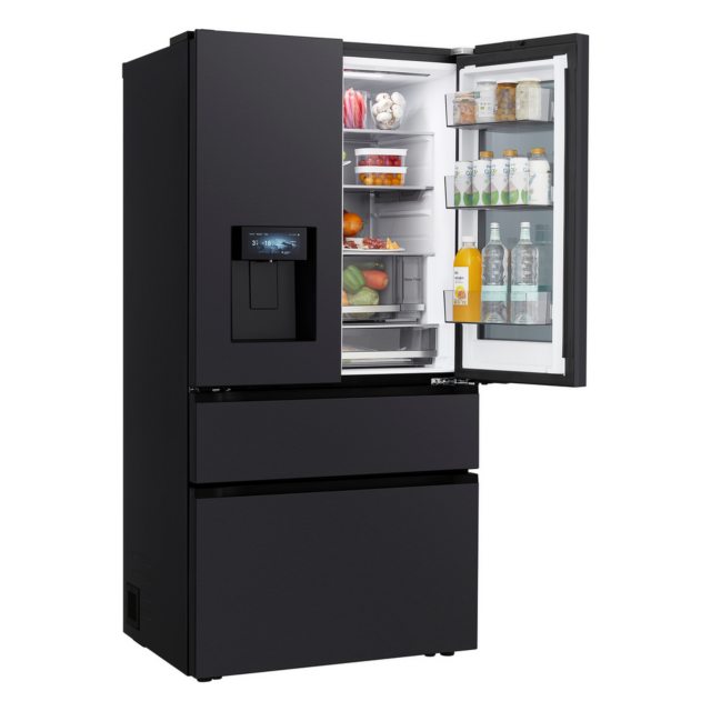 LG GMGW50DEEV 600L French Door Fridge Freezer Black