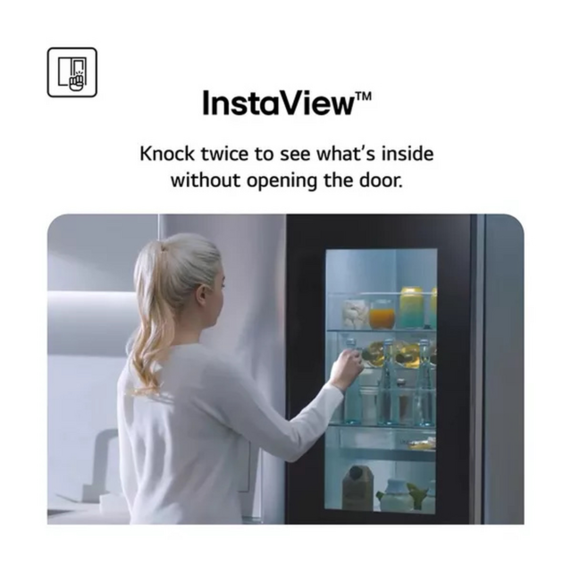 LG GSXE80EVBE InstaView American Fridge Freezer Black