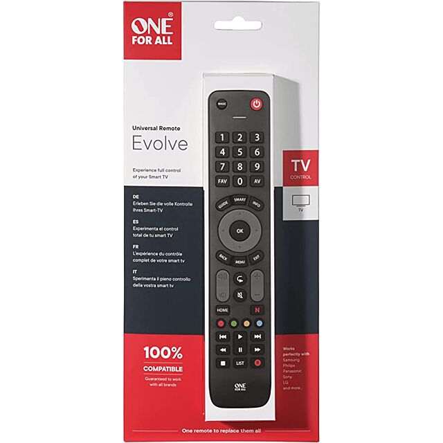 One For All URC7115 Evolve TV Universal Remote Control