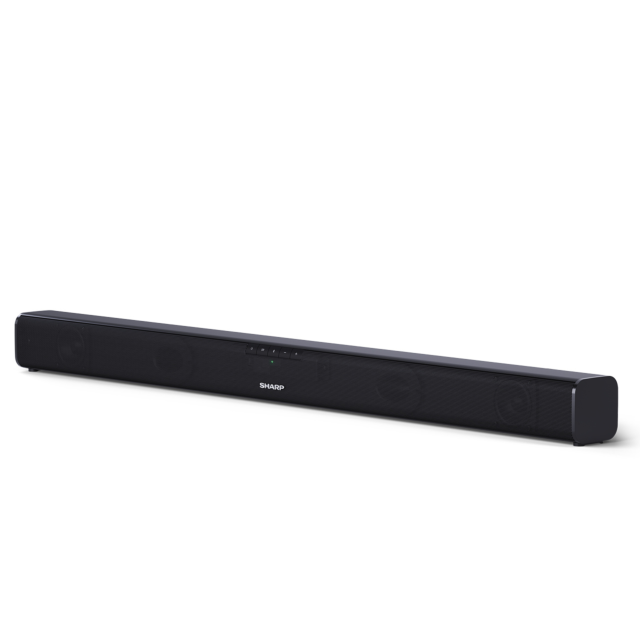 Sharp HT-SB110 Wireless 2ch 90W Slim Bluetooth Soundbar - Black