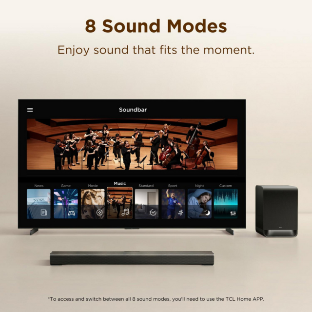 TCL S60K-UK 3.1ch Dolby Atmos Soundbar with Subwoofer