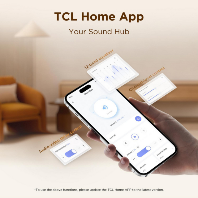 TCL S60K-UK 3.1ch Dolby Atmos Soundbar with Subwoofer