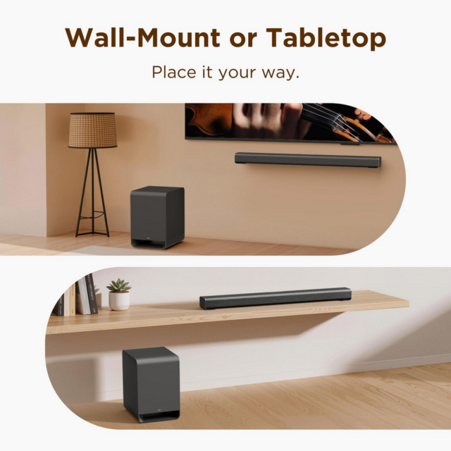 TCL S60K-UK 3.1ch Dolby Atmos Soundbar with Subwoofer
