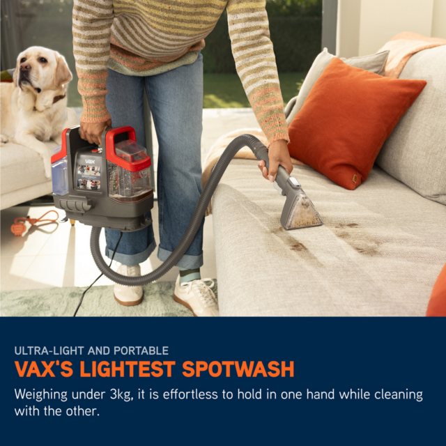 VAX CDSW-MCXS SpotWash Mini Grey Red Compact Cleaner