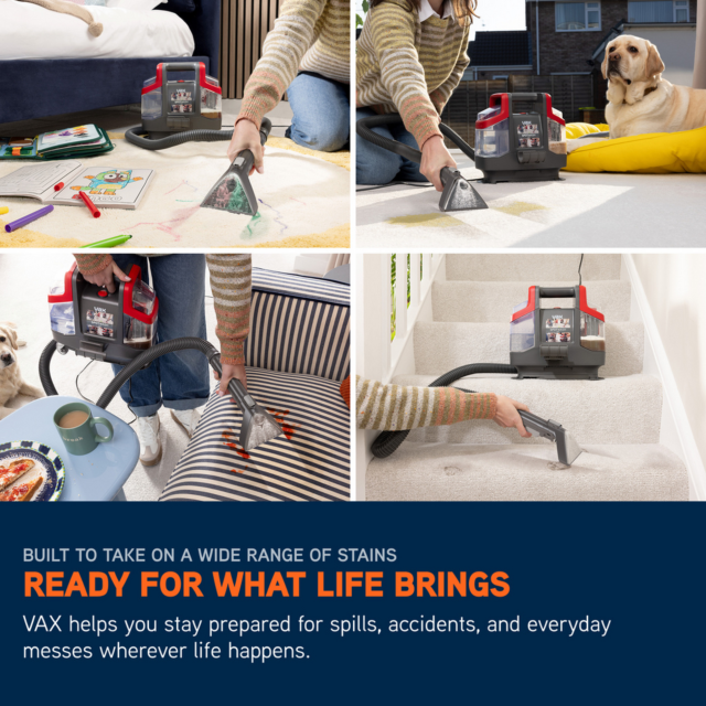 VAX CDSW-MCXS SpotWash Mini Grey Red Compact Cleaner