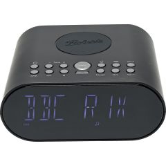 Roberts ORTUSCHARGEDBK Ortus DAB Charge Alarm Clock Radio Fm/Dab /Bluetooth Black